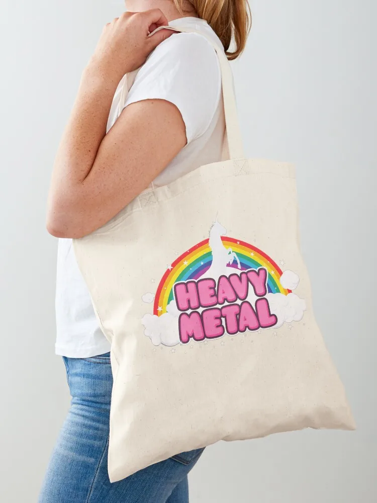 

Heavy Metal Unicor Tote Bag Fabric bag shopper bag women canvas personalized tote Women's bags