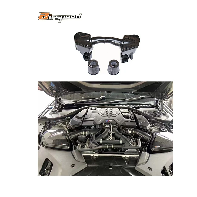 Airspeed Real Car Data Development Dry Carbon Fiber Cold Air Intake System for M5 F90 S63 4.4T