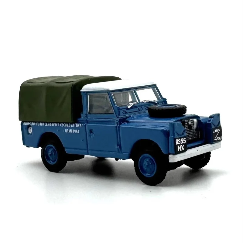 

Oxford 1:76 La-nd Ro-ver Series ll Blue Alloy Simulation Model Car