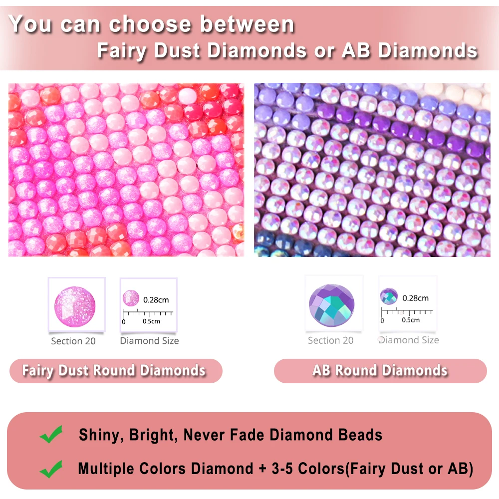 HUACAN Diy Personal Diamond Painting Photo Custom AB Drill & Fairy Dust Full Round Drill Home Decor Mosaic Embroidery Sale view 5