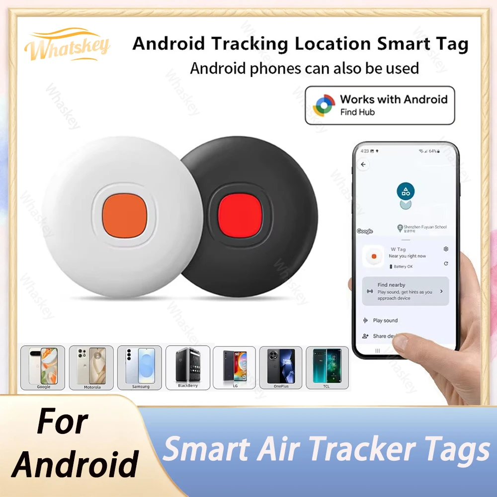 Smart Tags Tracker Bluetooth Search Locator Mini GPS Tags Works With Google Find Hub Item Finders Global Positioning Anti Lost