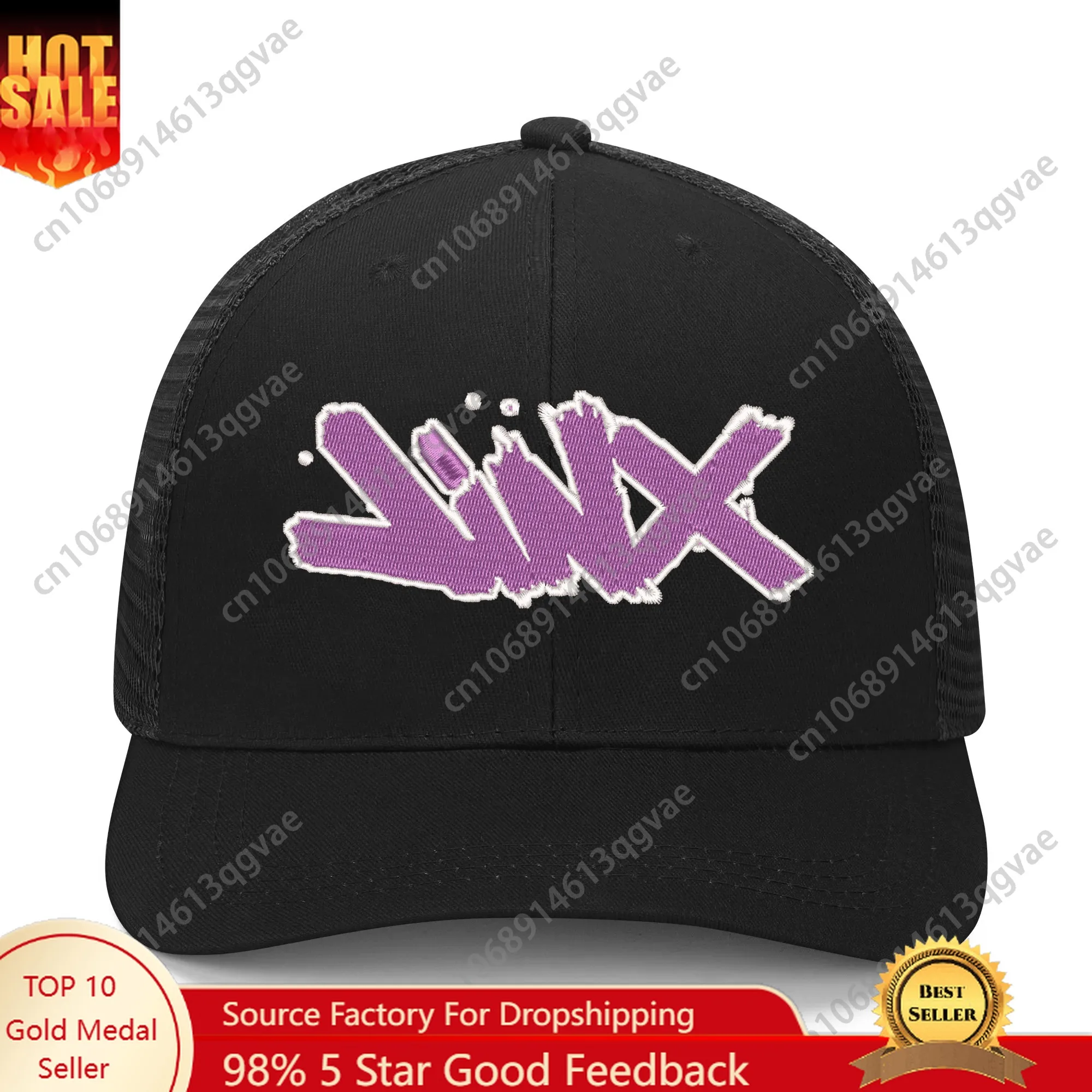 

Game Characters Arcane-Jinx Embroidery Hat Mens Womens Sports Baseball Hat Hip Hop Breathable Summer Headwear Custom Caps Logo