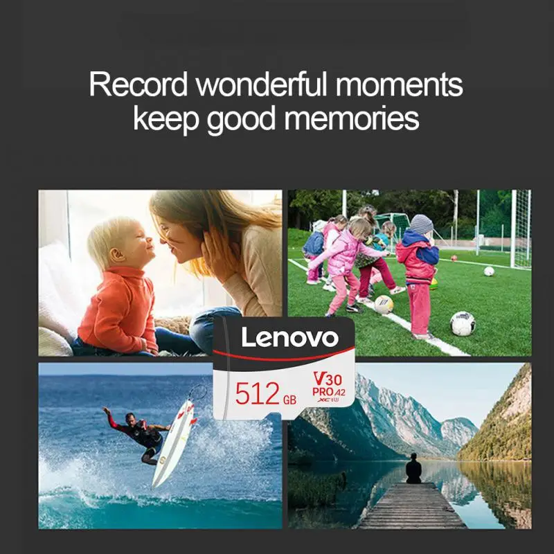 Lenovo 2TB 1TB Memory Card 64GB 128GB 256GB 512GB High Speed Flash TF SD Card 256 128 64GB Small TF SD Flash MemoryCard