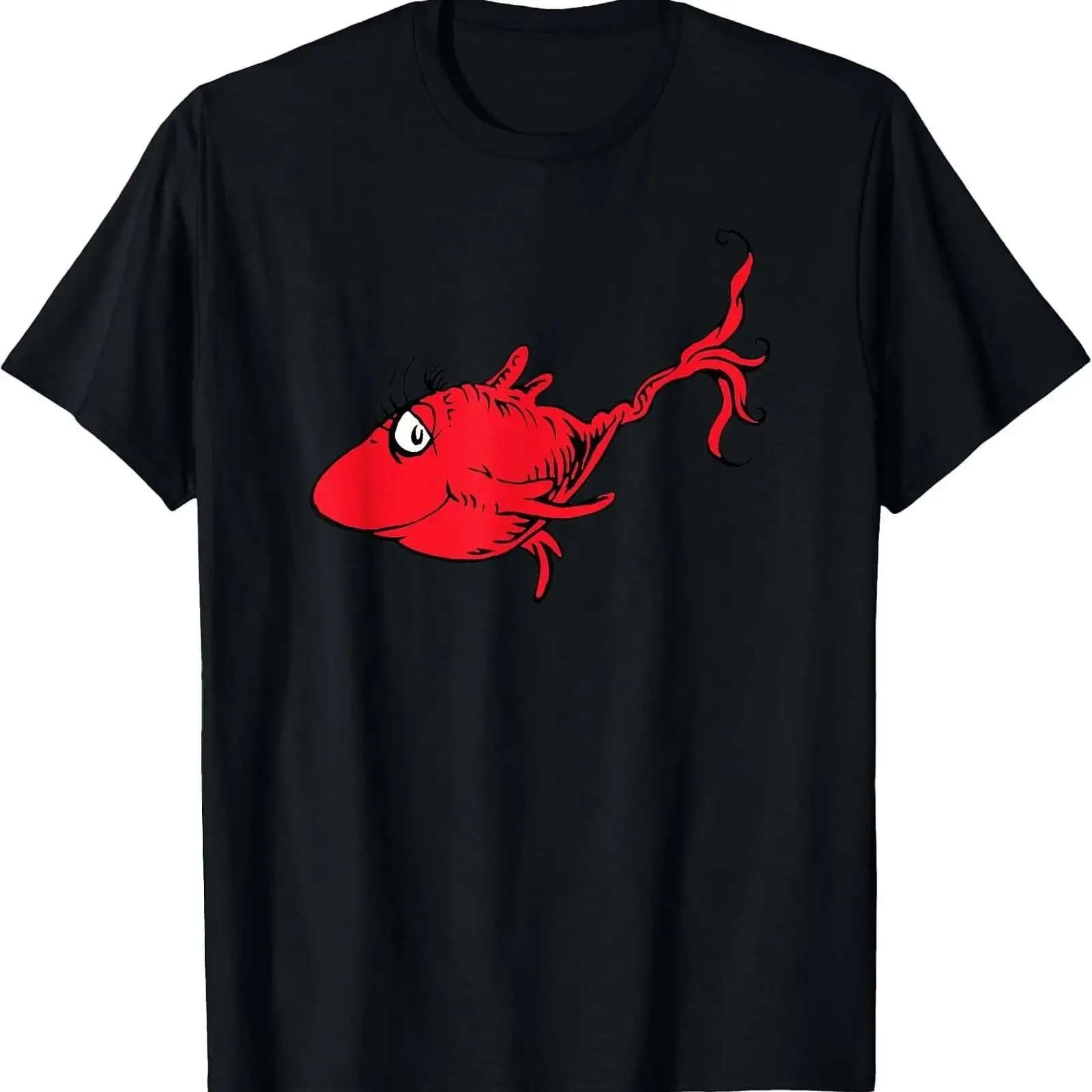Whimsical Fish T Shirt Inspired by Classic Stories vintage Washed Stylish designer clothes Comfortable Slightly fashion