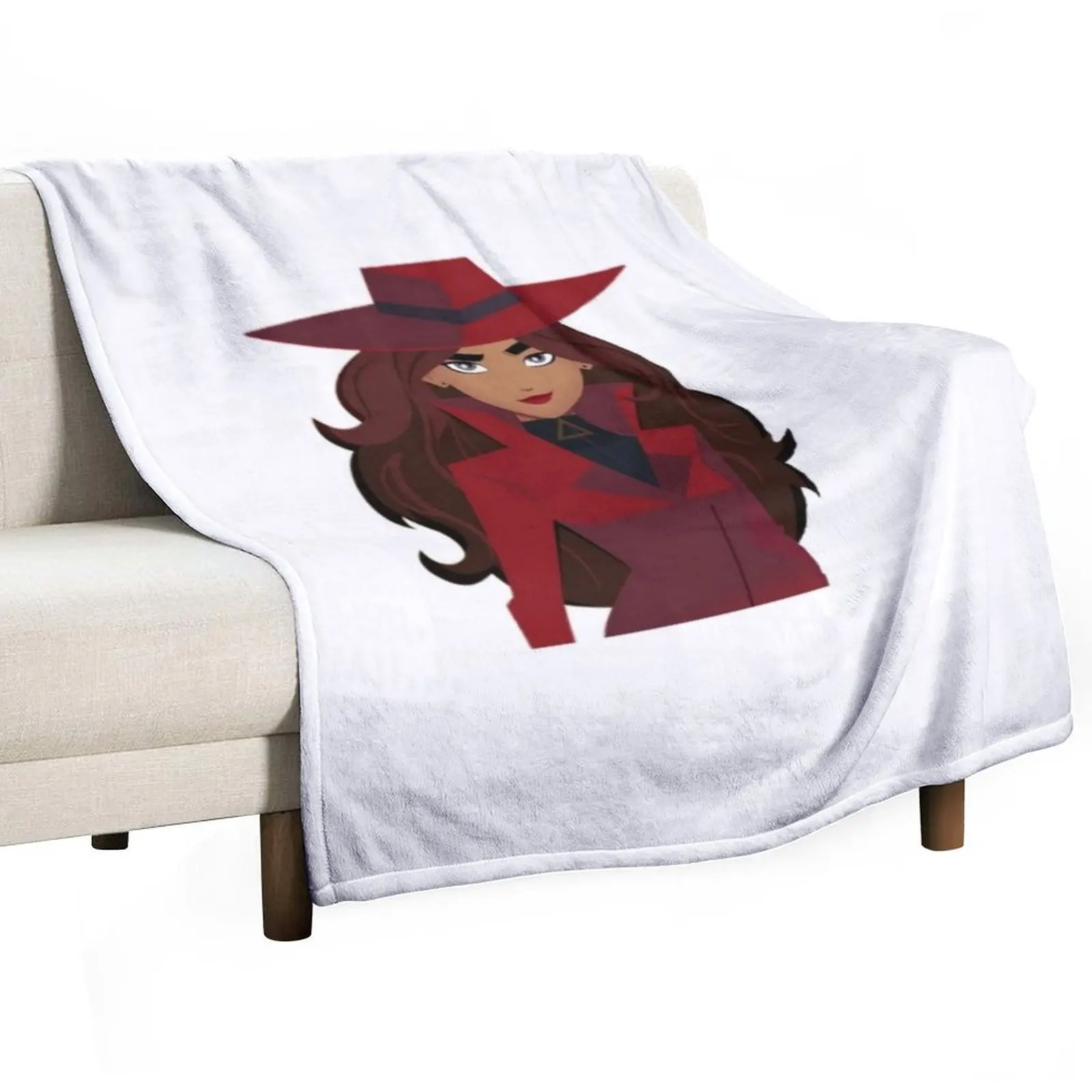 

carmen sandiego Throw Blanket Cozy Throw Blanket for Bed Sofa Chair