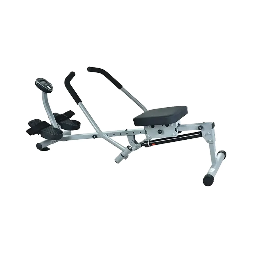 Foldable Iron Rower Exercise Rowing Machine with Hydraulic Cylinder Adjusted Indoor Use Durable Eco-Friendly