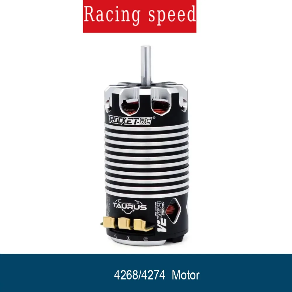 

ROCKET-RC Sensored Brushless Motor 4274 4268 V2 5mm Shaft for 1/8 RC Car Electric Monster on Road RC Model