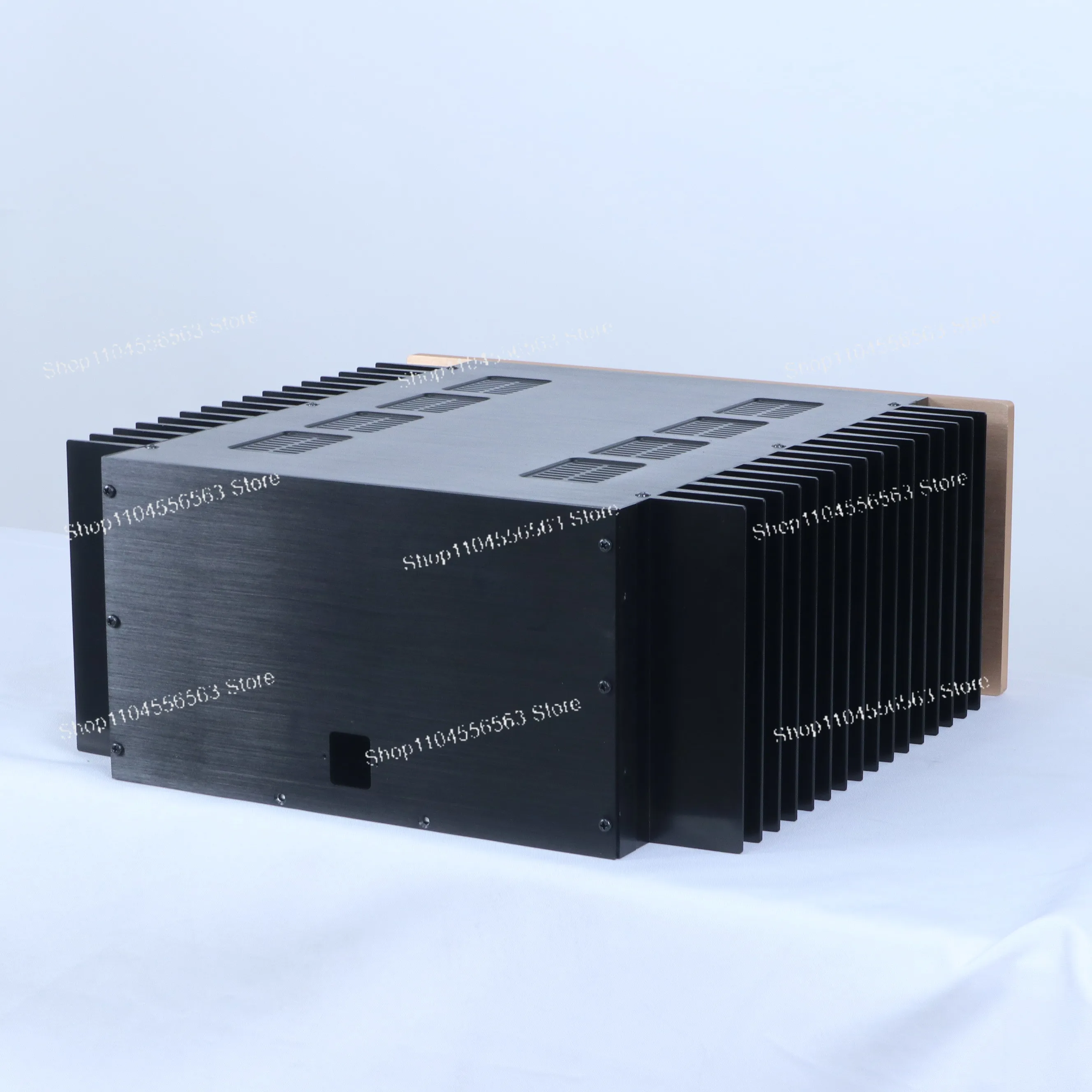 Heatsink Enclosure for DIY Class A Hi-Fi Power Amplifier, Model A65 Chassis with Side Heat Dissipation