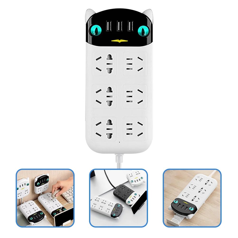 Charging Socket Extension Cord with Cords Multiple Outlets Power USB Port Electrical Ports Multifunctional Plug Board