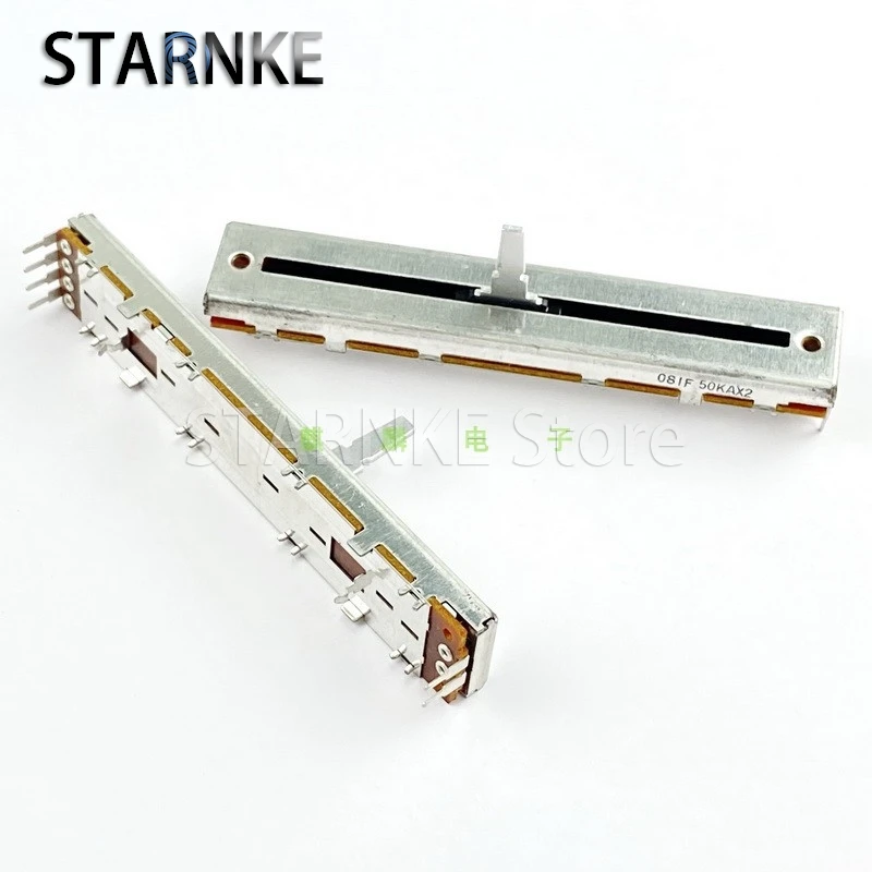 

1PCS 88mm A50K×2 Mixer Potentiometer Straight Slide Fader