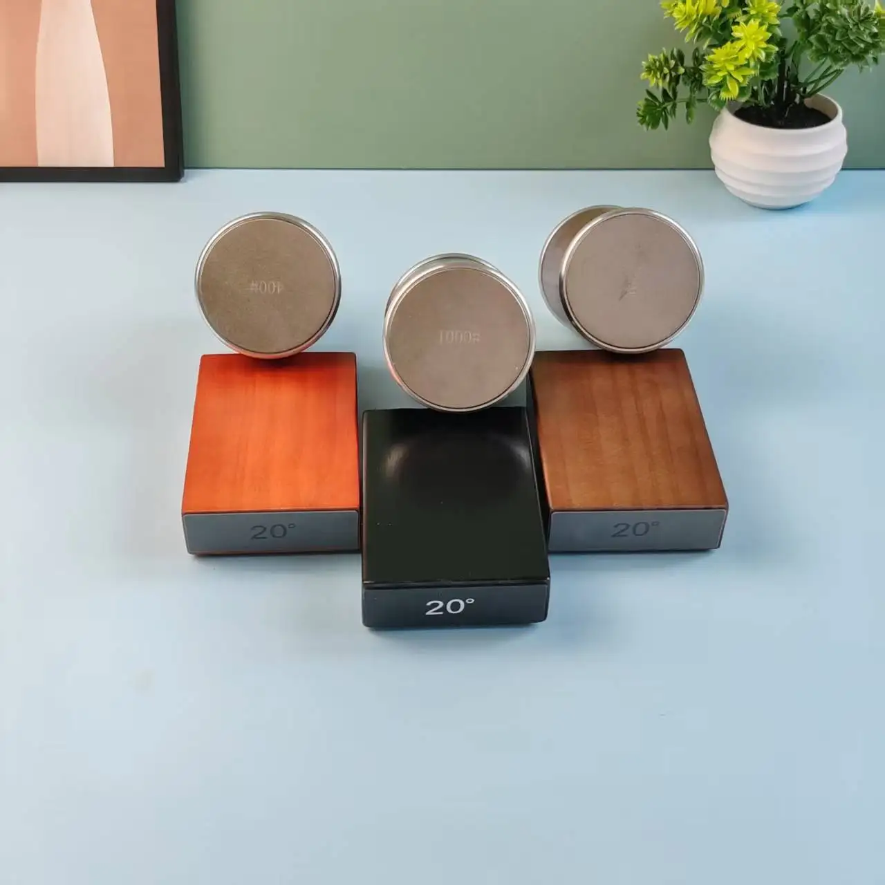 

Three Types of Two-Angle Roller Knife Sharpeners, Rolling Wheel Knife Sharpener Set, Rolling Sharpening Stones