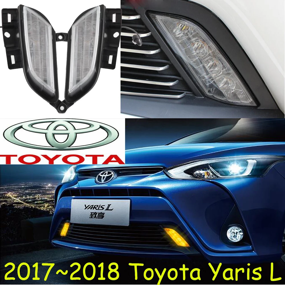 

Yaris day светильник, 2017 год, Бесплатная доставка! Светодиодный, yaris противотуманные фары, camry,reiz,cruiser,hiace,innova,86,Tundra,venza,Tercel,supra;yaris L