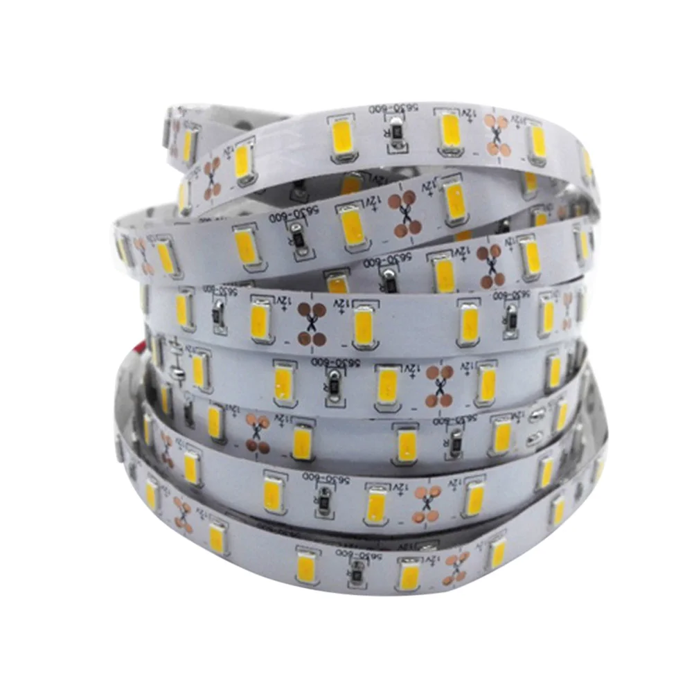 

5M LED Strip Lights 12V SMD 5630 60-LED/Meter Light Strip for Home Party Decoration (Pure White Light)