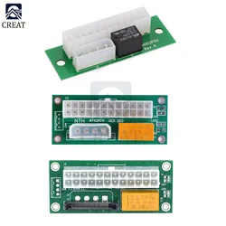 Desktop ATX 24 Pin Dual PSU Power Synchronizer Start Extender Cable Card 4Pin Interface SATA Interface