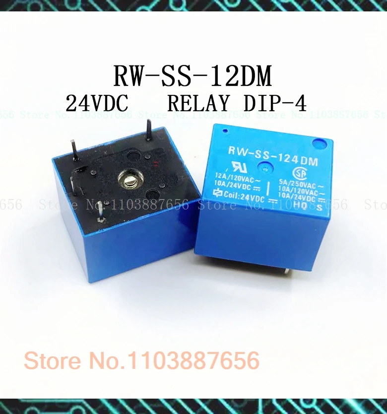 RW-SS-124DM 24V DIP-4 BRD-SS-124LM 10