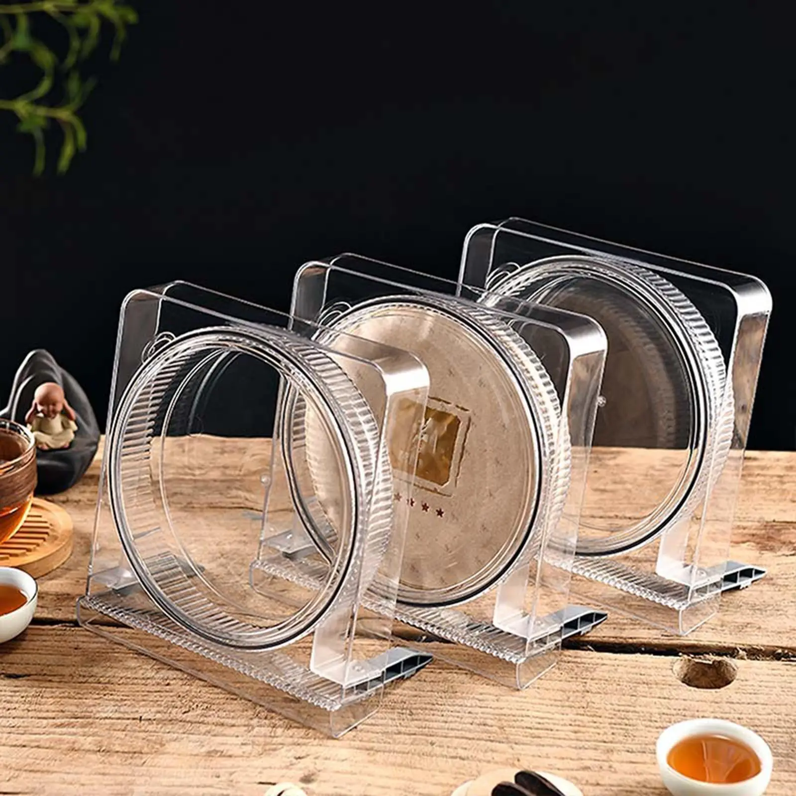 

3 коробки для хранения чайного торта с крышкой, контейнер для чая, коробка для чая, держатель для чайного торта