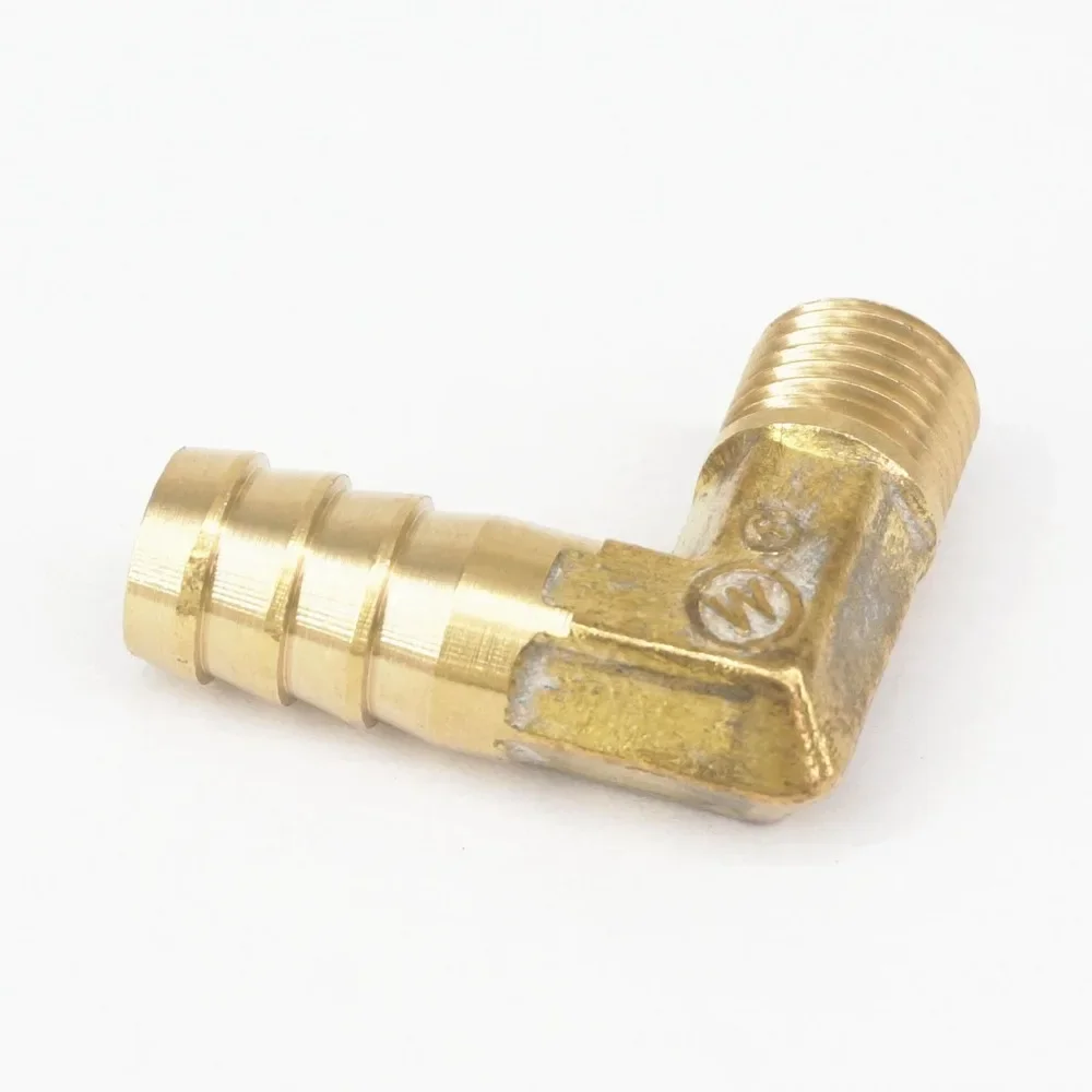 Slang Prikkeldraad I/D 12Mm X 1/4 "Bsp Bsp Bsleepdraad Elleboog Messing Koppelkoppeling Connector Fitting Voor Brandstof Gas Water