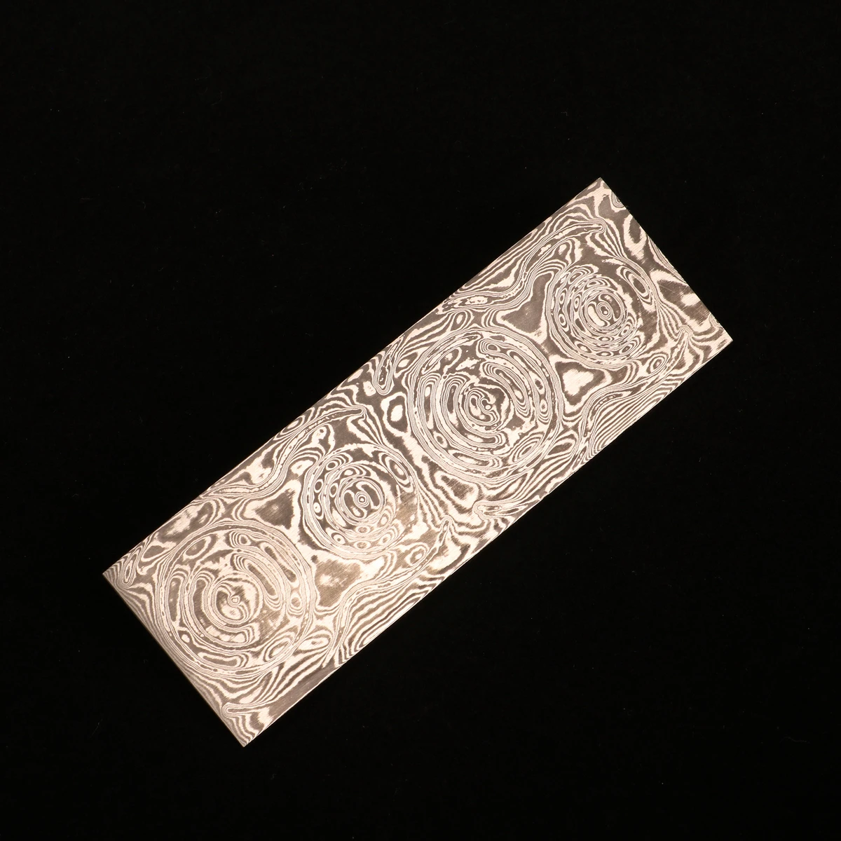 1 sztuka damasceński stalowy blank Grosse Rose wzór ostrze noża stalowy nóż do pręcik ze stali DIY blank — zdjęcie 5