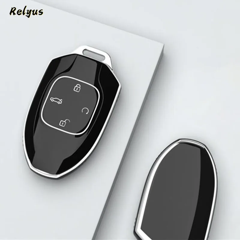 TPU Car Smart Key Case Cover Shell for Trumpchi GAC 2021 Empow J11 J12 J13 J14 J15 J16 GS8 Fob Keychain Accessories