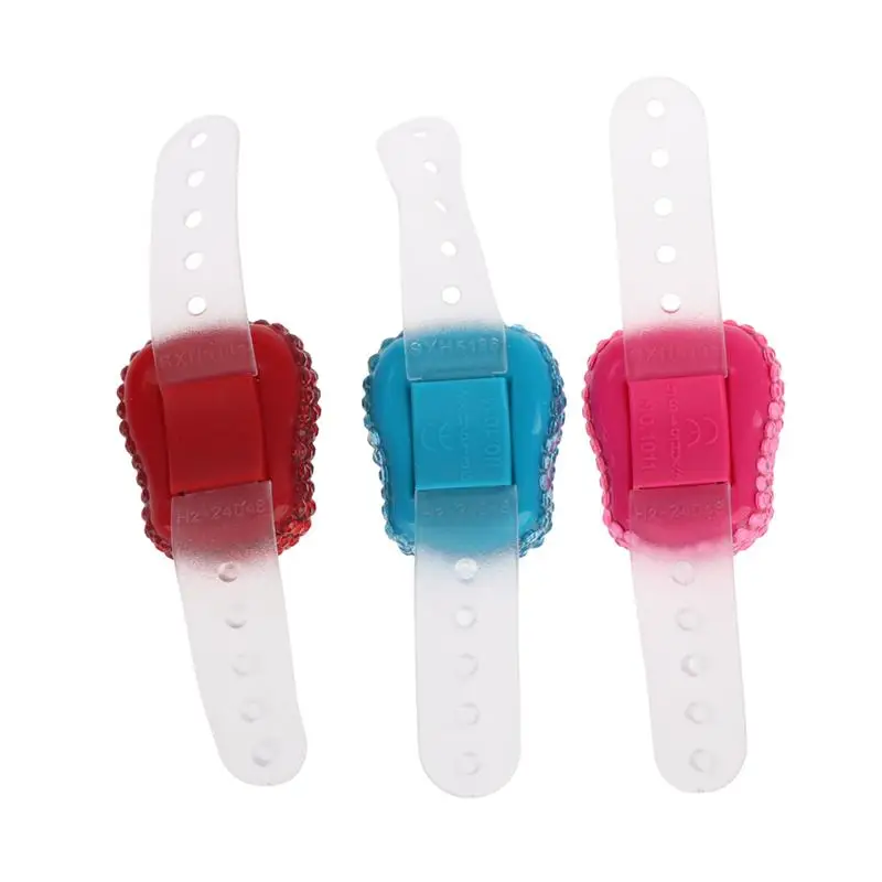 6Colors Available Sparkling Rhinestone Flowers Finger Counter Portable Resettable Clicker Fitness/Prayer/Activity Counting Tool
