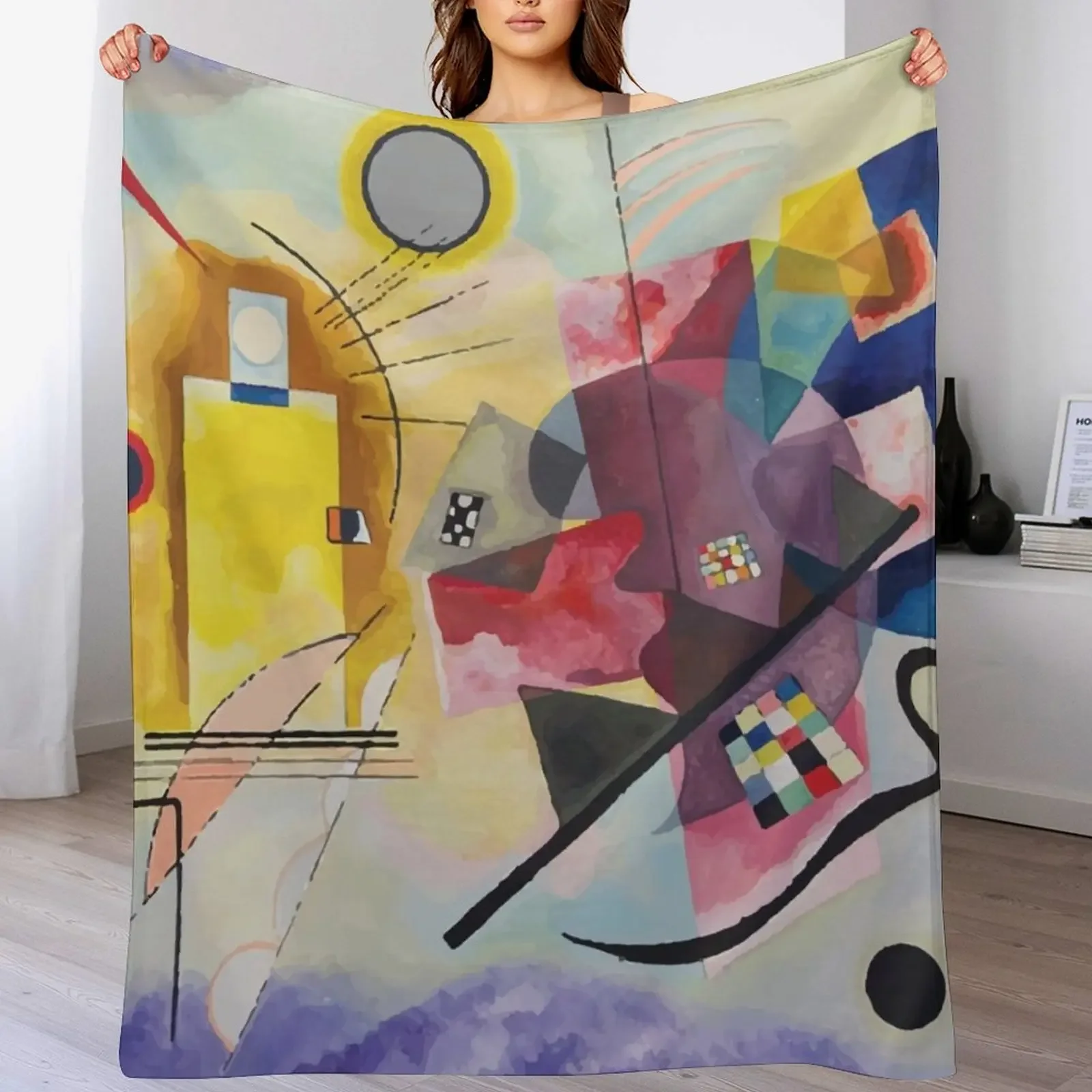 

Wassily Kandinsky | Yellow-Red-Blue Throw Blanket Decorative Sofa Cute Stuffeds blankets ands Blankets