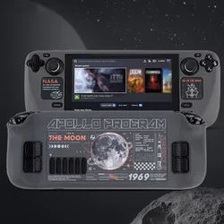 GeekShare Protective Case for Steam Deck Hard Shell Case Heat Dissipation Back Cover Game Console Accessories Moon Plan Grey