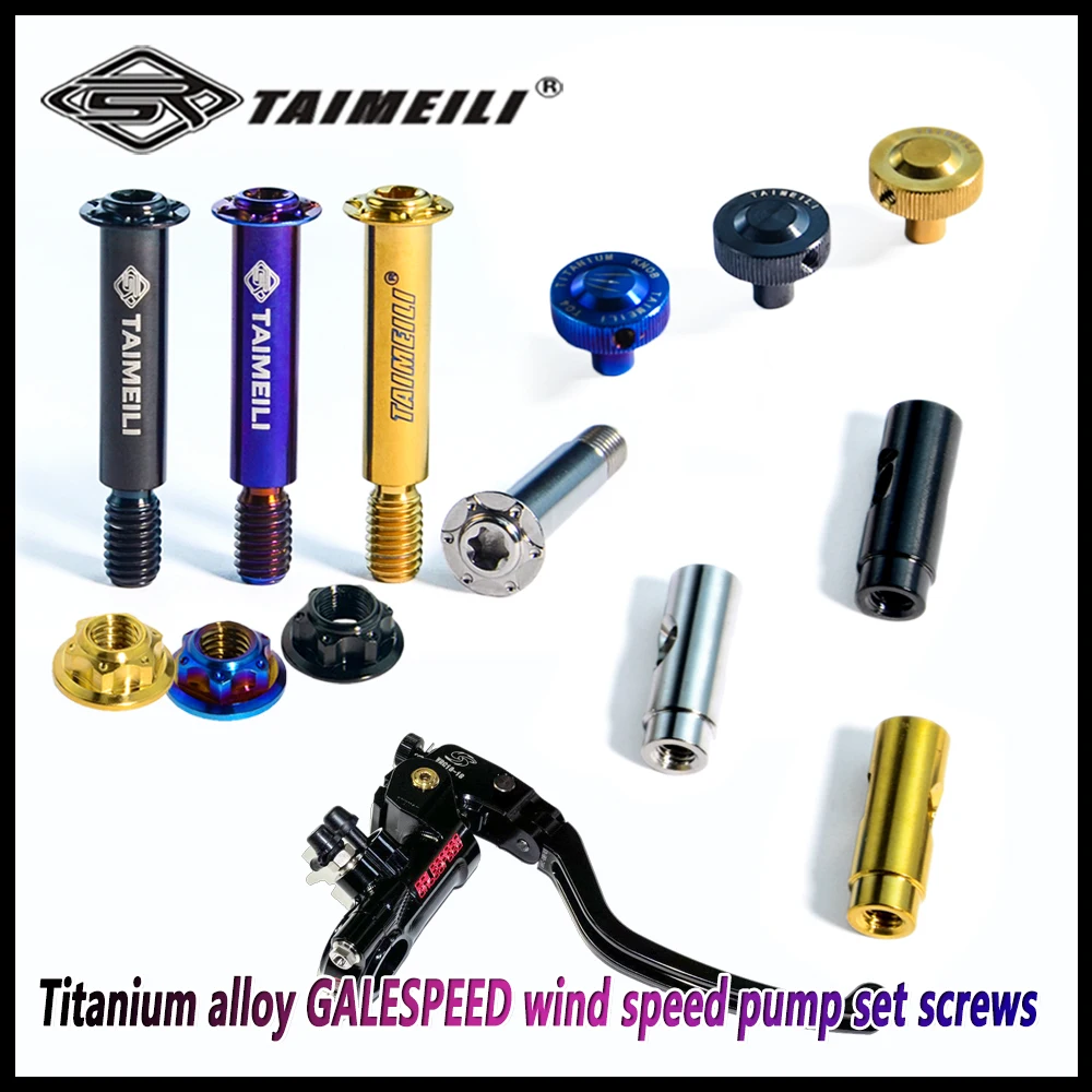 

TAIMEILI Угловой винт тормозного насоса из титанового сплава, подходящий для тормозных насосов GALESPEED.