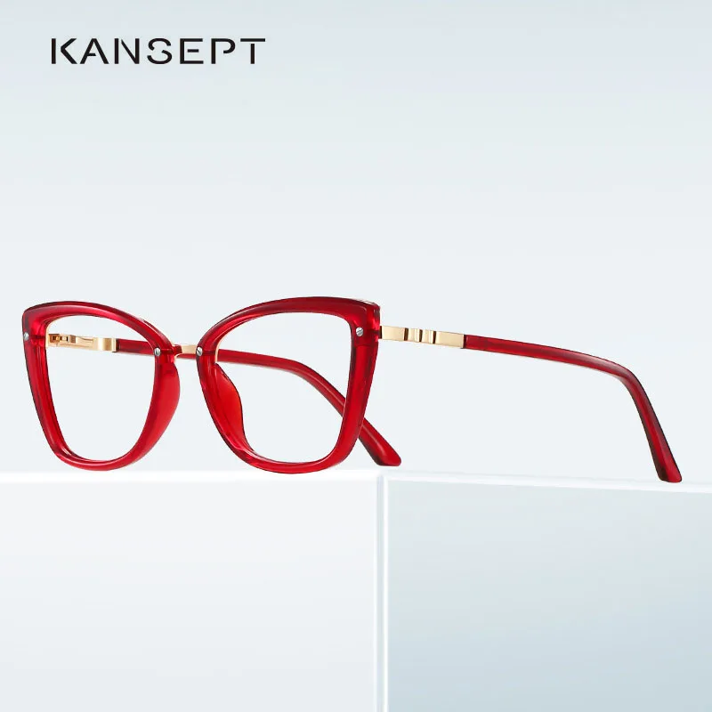 KANSEPT Women Glasses Frame Fashion Optical Eyeglasses Frame Myopia Women Eyewear Frame 2024 New Arrival Eyepieces Glass #2223