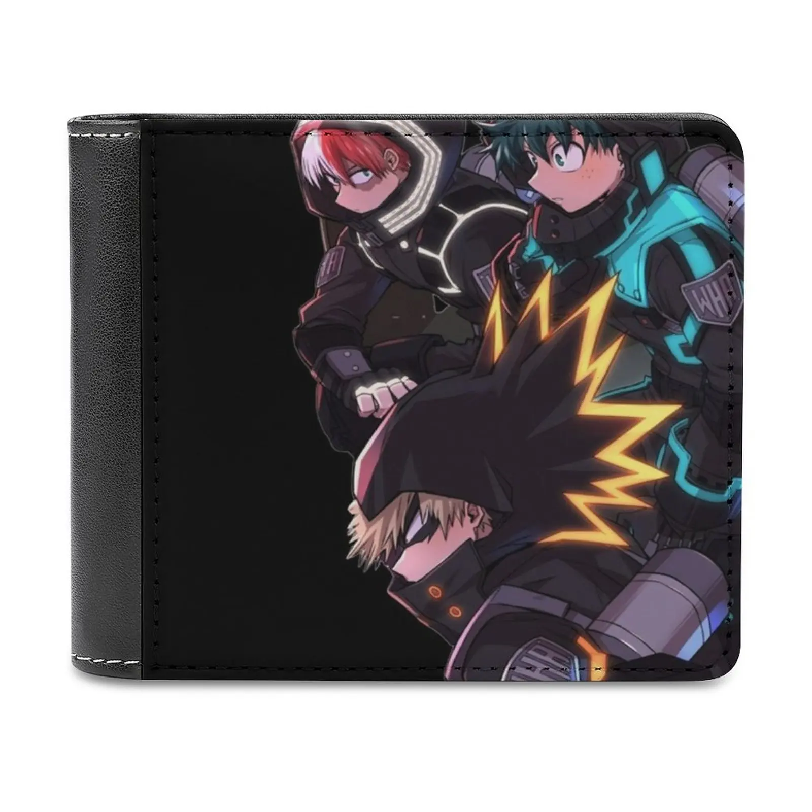 World Heroes Mission Movie 3 Bakugo Deku Todoroki Fashion Credit Card Wallet Leather Wallets Personalized Wallets For Men And