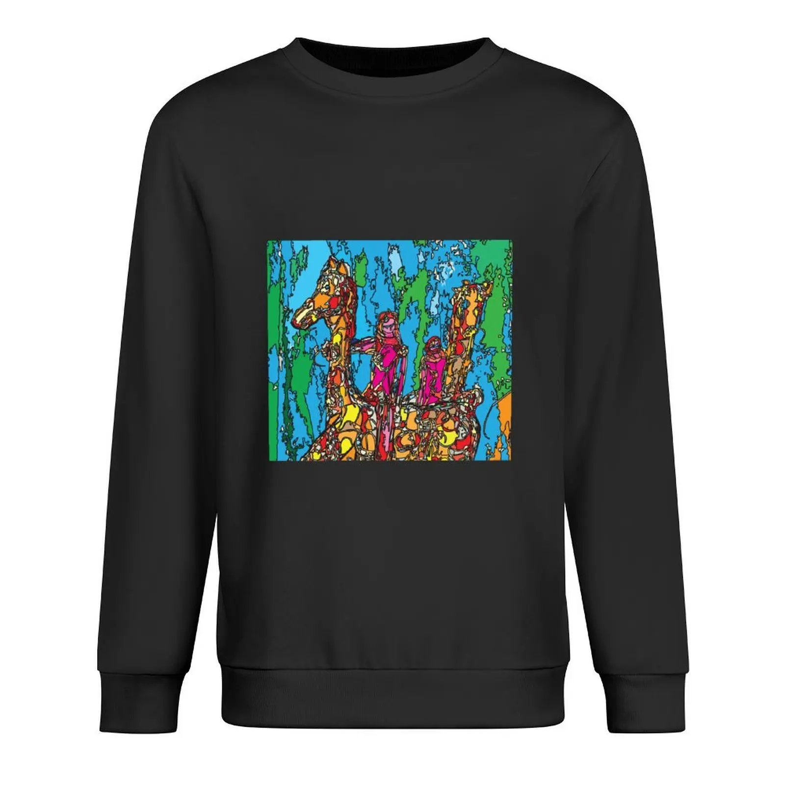 

GiraffeBack Riding Closeup,TeresaTown at Redbubble 2020 Pullover men's sweat-shirt tracksuits mens designer clothes pullover