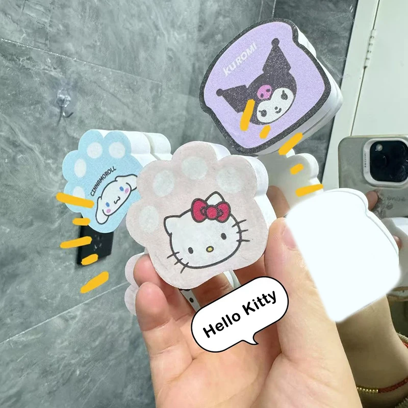 

Sanrio Hello Kitty Mirror Wipe Mirror Cleaning Sponge Bathroom Kitchen Car Glass Cleaning Brush Decontamination Sponge