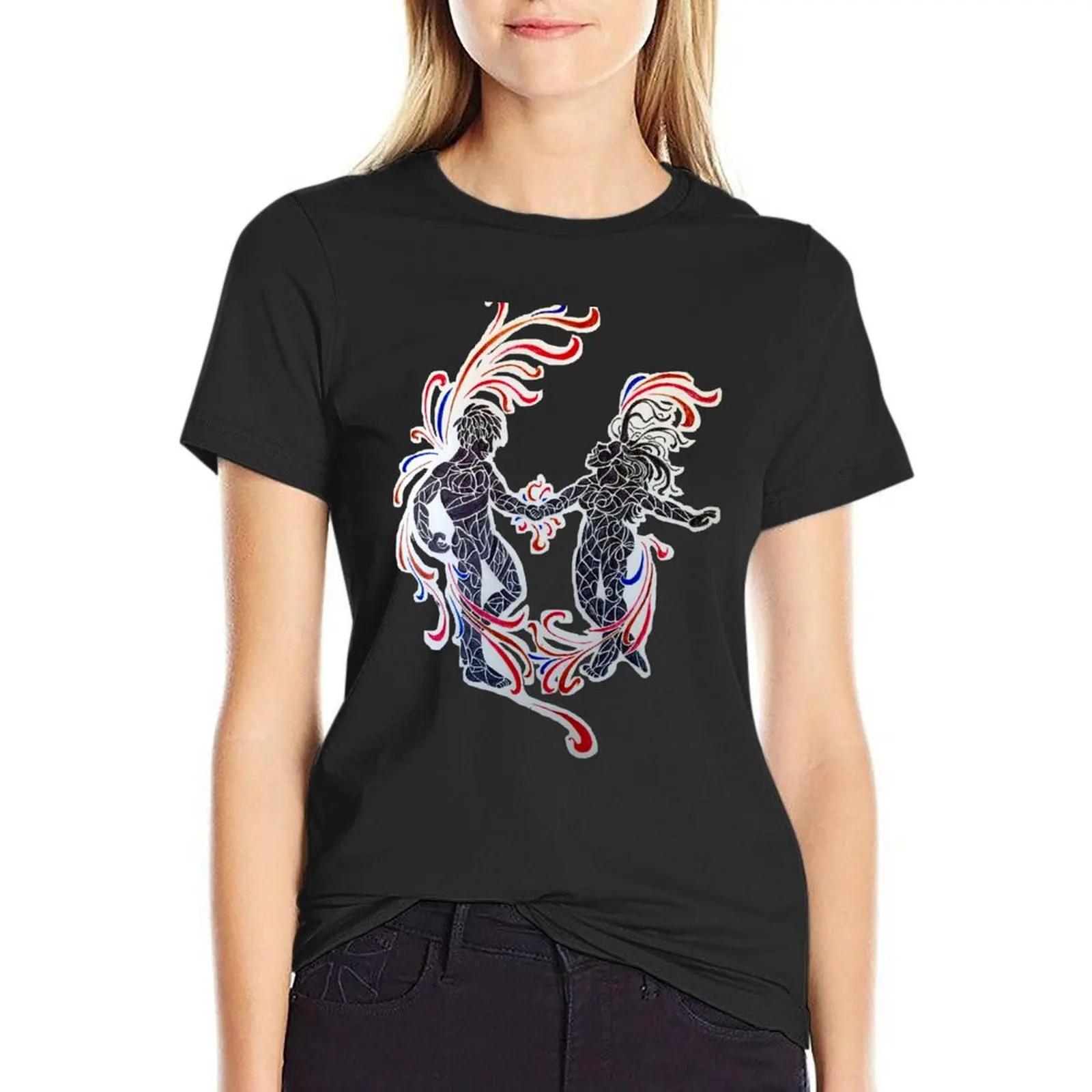 

Dancing With Fire T-Shirt animal print tops vintage clothes cute t-shirts for Women