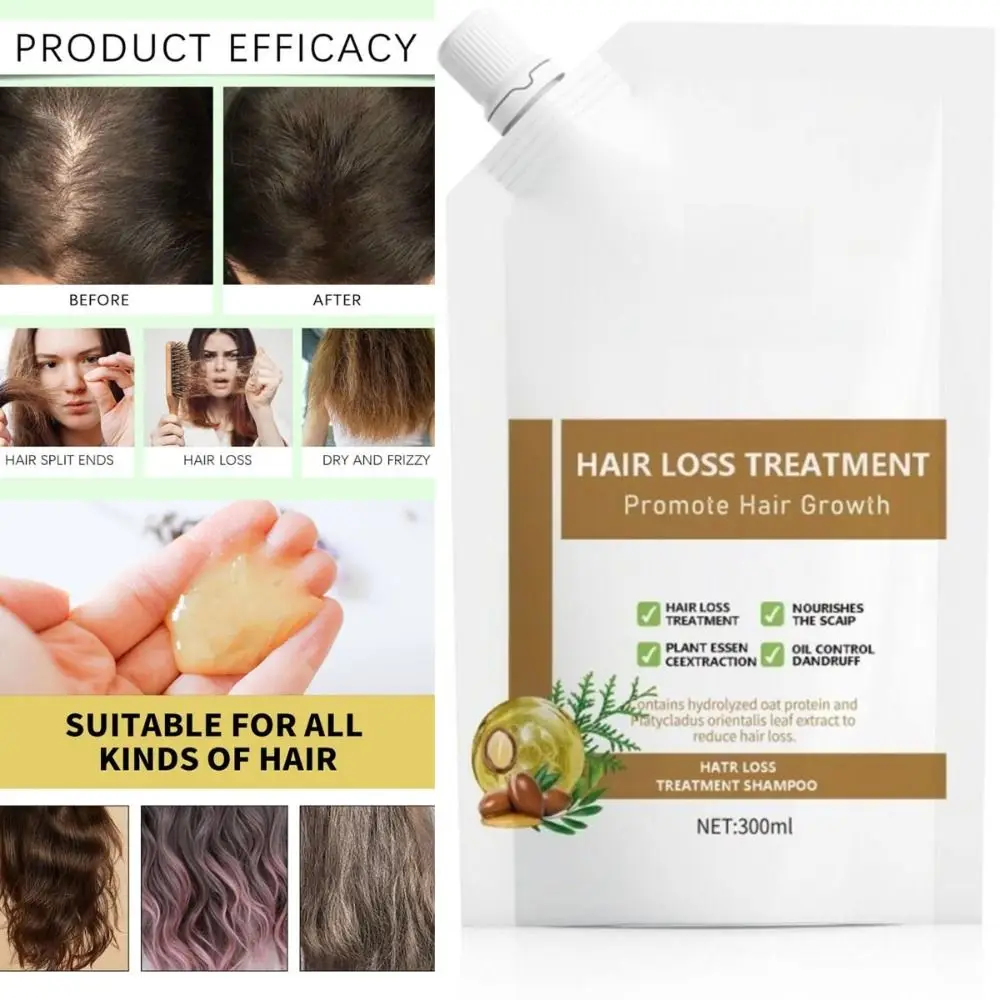 

Новый увлажняющий шампунь против выпадения волос, шампунь для укрепления гладких волос, восстанавливающий шампунь для густых волос, 300 мл