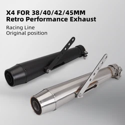 X4 FOR 38/40/42/45MM，Retro Performance Exhaust，for motorcycle, 125cc