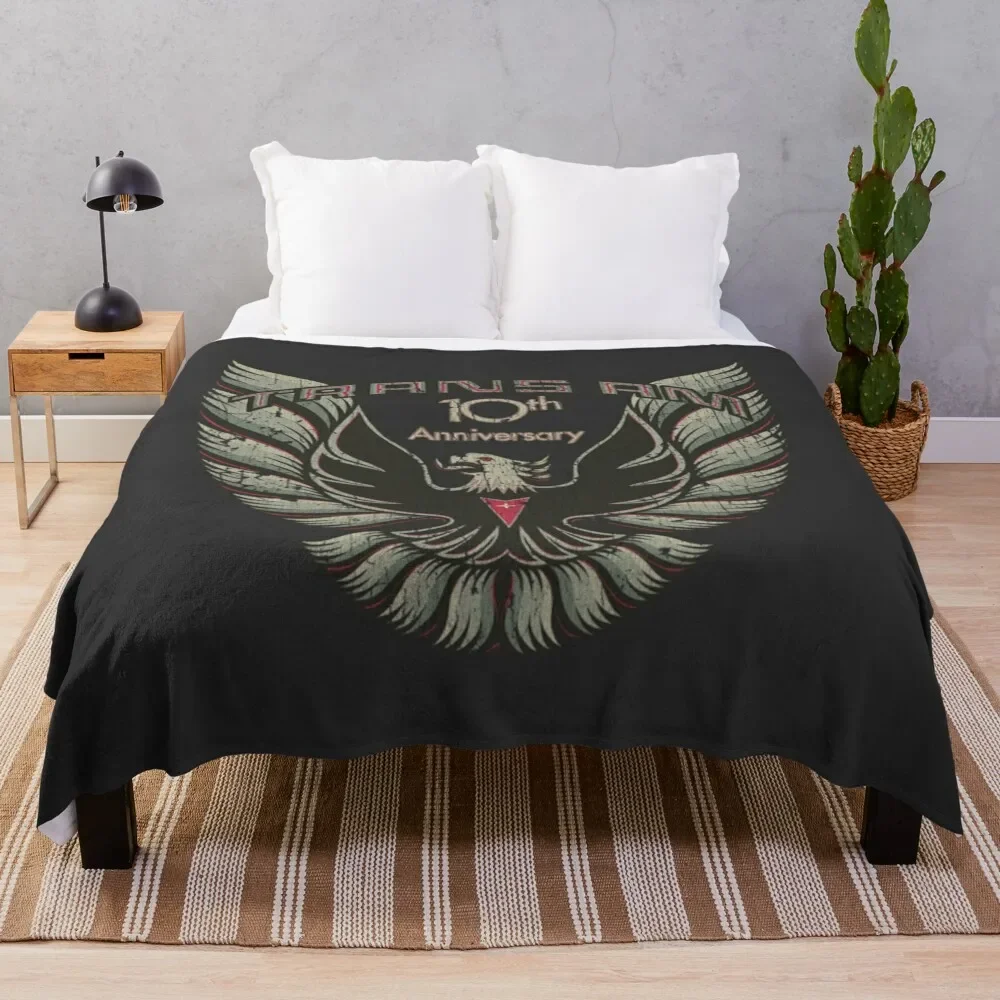 

Trans Am 10th Anniversary 1979 Throw Blanket Retros Flannel Fabric Decorative Throw Blankets Soft Big Shaggy Blankets