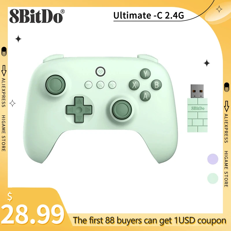 

8Bitdo Ultimate-C 2.4G Controller Support For Windows10/11, Android, and Steam Deck Raspberry Pi Wireless Gamepad