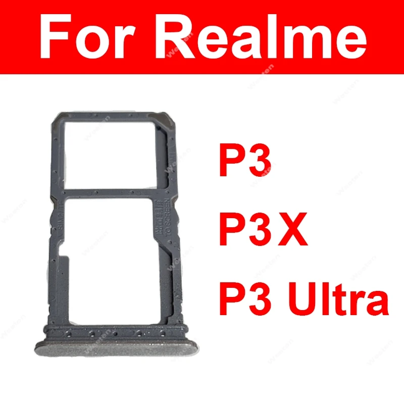

Адаптер лотка для SIM-карты для Realme P3 P3x P3 Ultra, разъем для лотка для SIM-карты, слот для SIM-карты, запасные части для ремонта