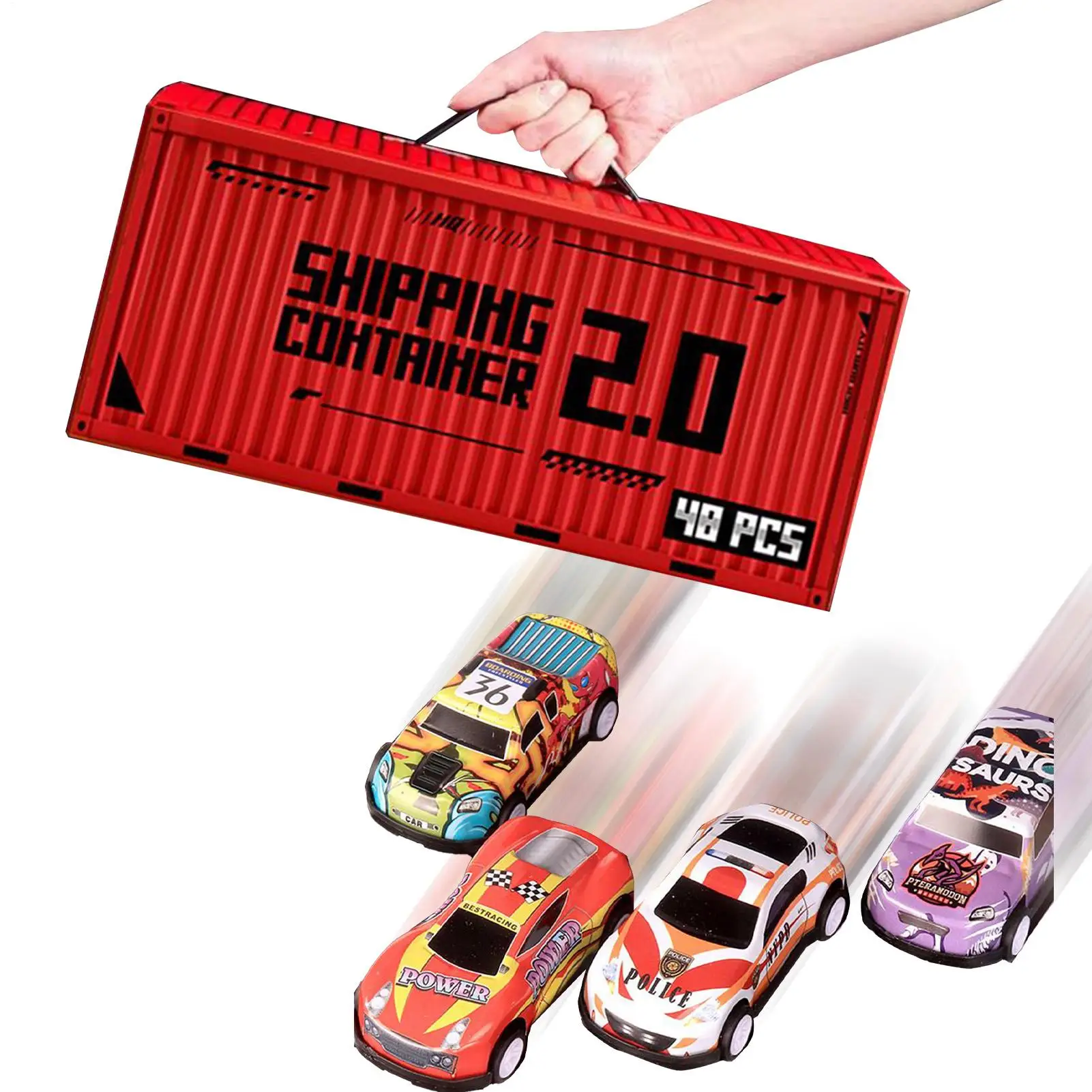 おもちゃの車 48個 慣性車両モデル プルバックカー 男の子 女の子 誕生日パーティー ストッキングスタッファー ディスプレイ ホームデコレーション