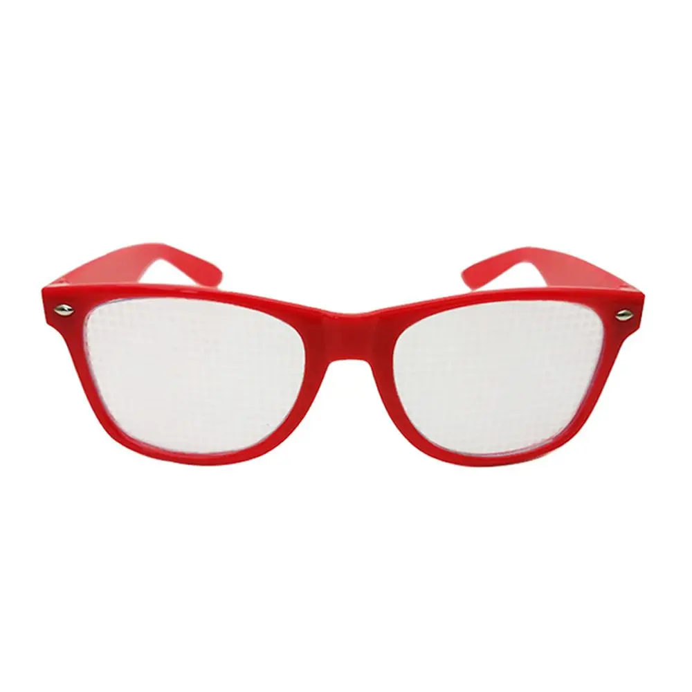 패션 남성 특수 효과 플라스틱 사각 프레임 하트 효과 안경 여성 선글라스 아이웨어 액세서리 야간 PC 안경