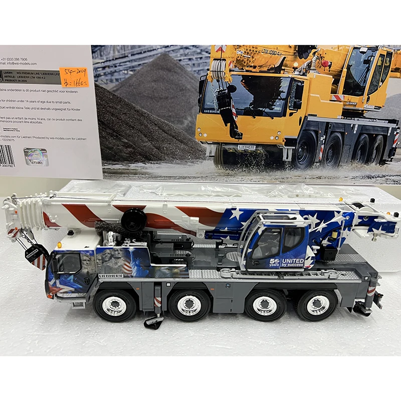 WSI Diecast 1:50 Scale LIEBHERR LTM 1090-4.2 Alloy Crane Model Colelction Souvenir Display 54-2009