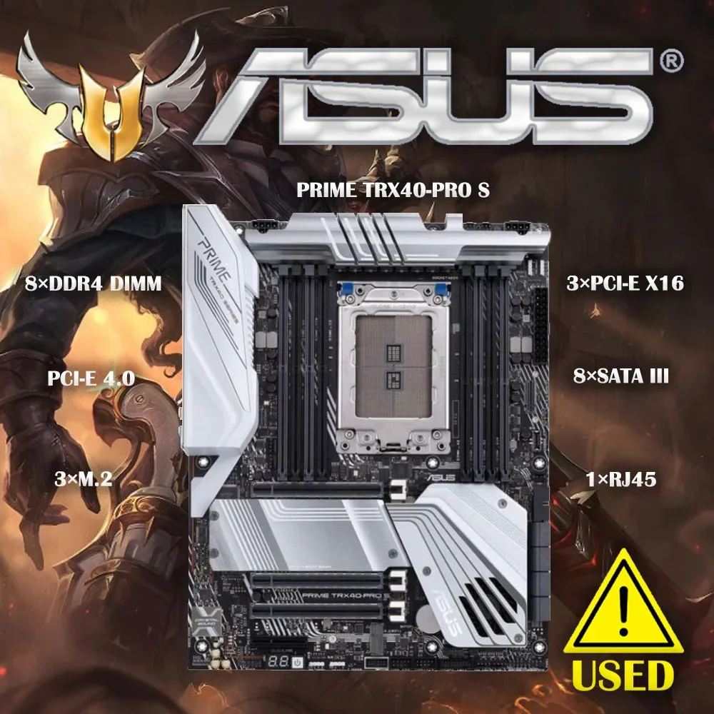 

ASUS PRIME TRX40-PRO S AMD TRX40 4-channel 8 DDR4 Motherboard 256GB PCI-E 4.0 SATA3