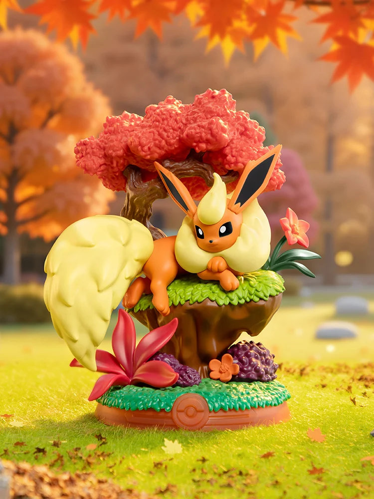 Anime Pokemon Funism Original Echte Eevee-Familie Blindbox Flareon Umbreon Sylveon Actionfigur Sammlerstück Modell Spielzeug Geschenk – Detail 2