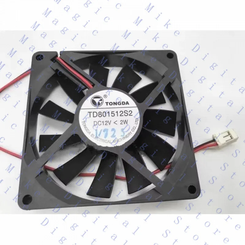 UU  FOR TONGDA TD801512S3 S2 12V 0.6W 2W 8CM Fan NEW