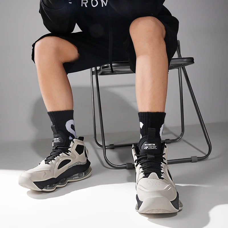 Men's Basketball Shoes Breathable Cushioning Non-Slip Wearable Runing Shoes Gym Training Athletic Basketball Sneakers for Women