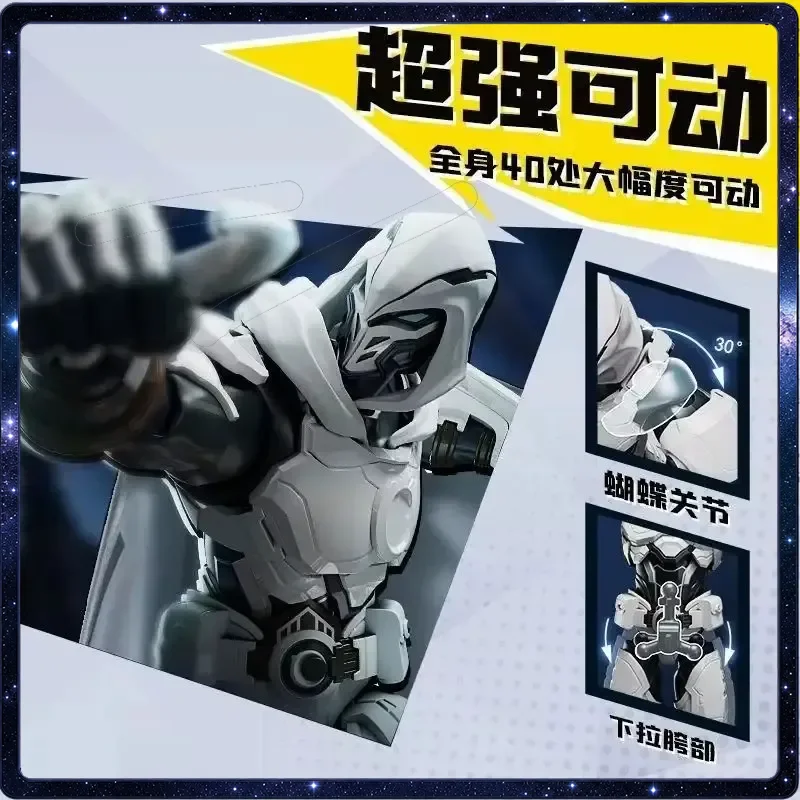 Blokees Marvel Moon Knight Movable Action Figure Assemble Model Desktop Display Collectible Hobby Gift For Fans