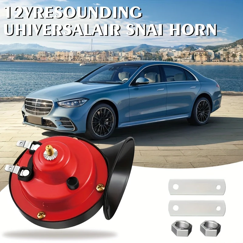 

12V High Low Double Speakers Red And Black Modified Snail Speakers Super Loud Speakers Are For Motorcycles/Cars/Trucks/SUV/Ships