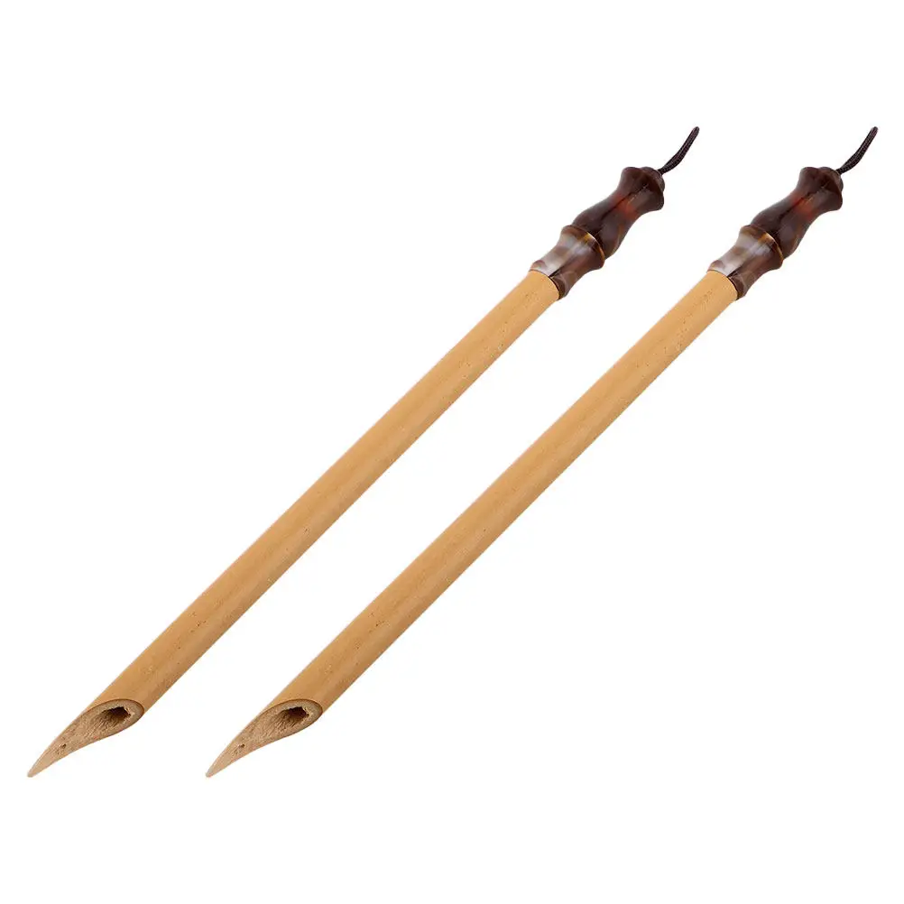 

2Pcs Bamboo Artist Dip Pen Precision Ink Control Sturdy Eco Friendly for Tibetan Calligraphy Chinese Brush Writing Hand