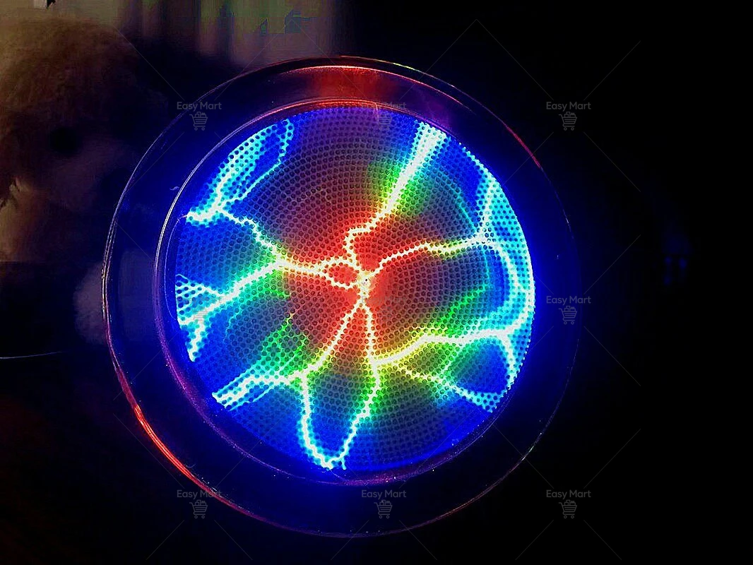 Battery Flash Disc 2.5 Inch Voice-activated Lightning Disc Auxiliary Lamp Cool Ornament Night Running Light Carry