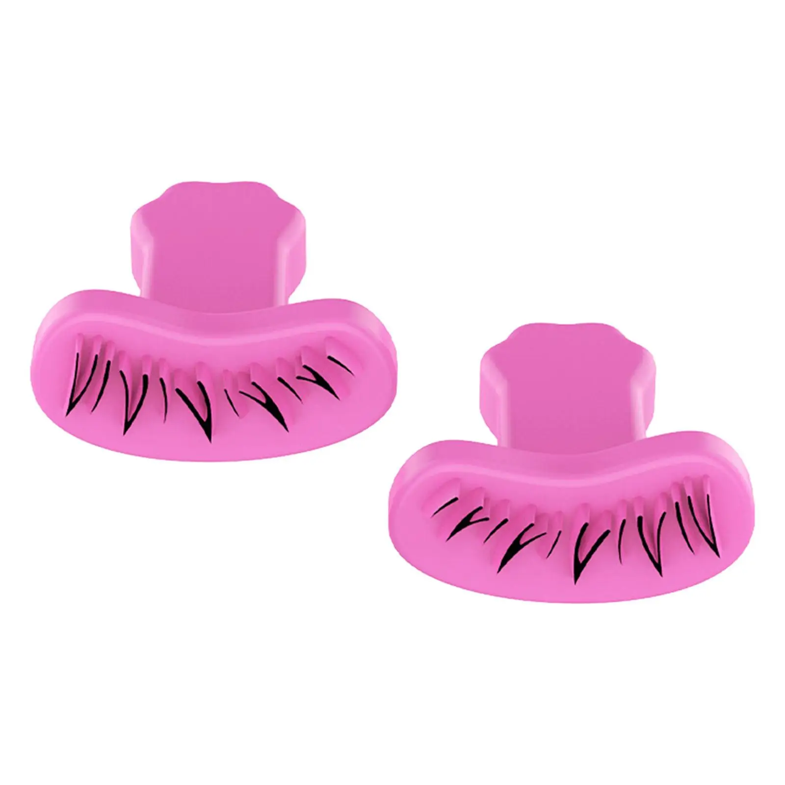 Lower Eyelash Stamps Tool Black Shade Silica Gel Stencil for Transparent Eyelash Glue and Makeup