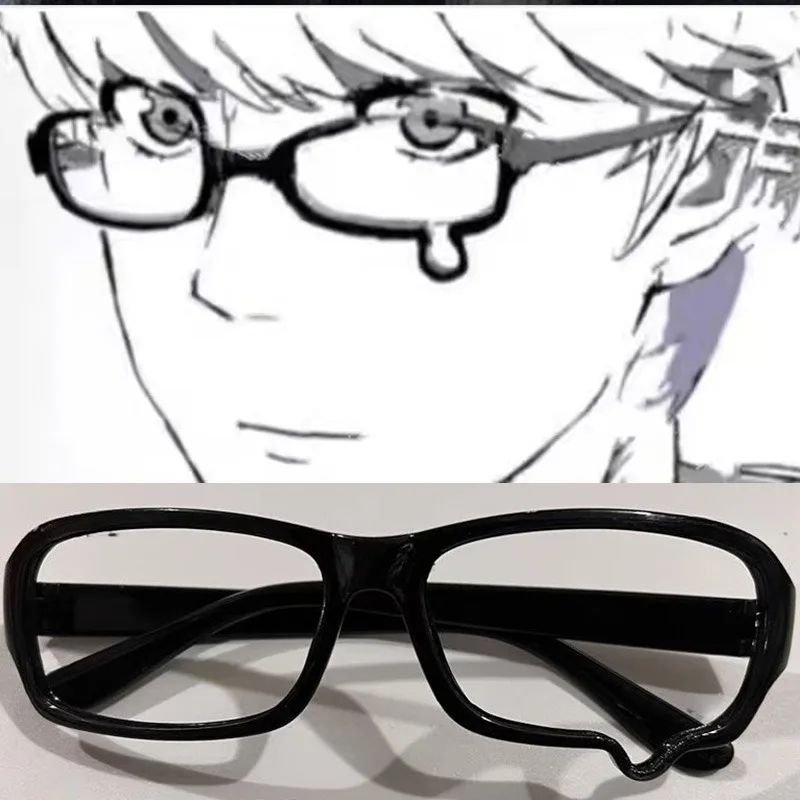 패션 unisex 블랙 안경 프레임 렌즈 없음 애니메이션 우는 물방울 안경 빈티지 카와이 파티 선물 코스프레 액세서리